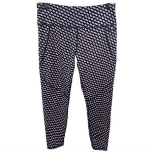 Sweaty Betty Power Pocket Workout Leggings In Slant Print Sz L